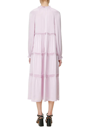 Light lilac midi dress