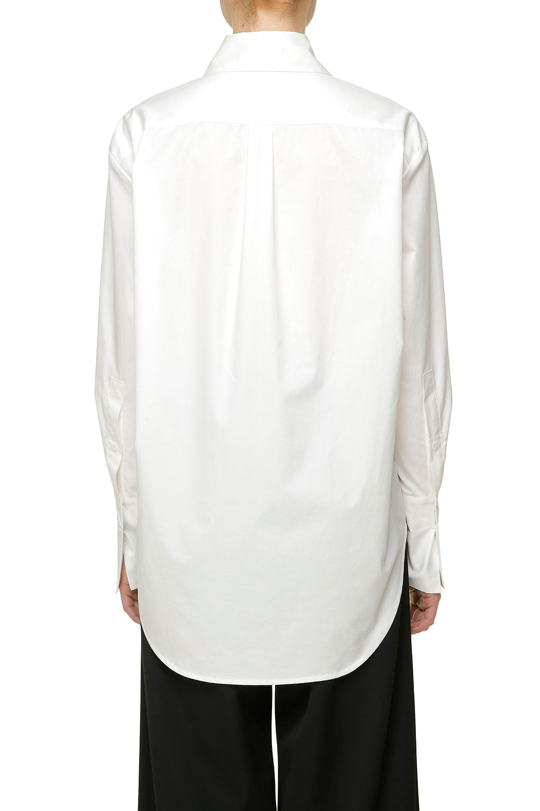 White oversized cotton shirt