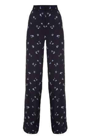 Navy-blue printed pajama