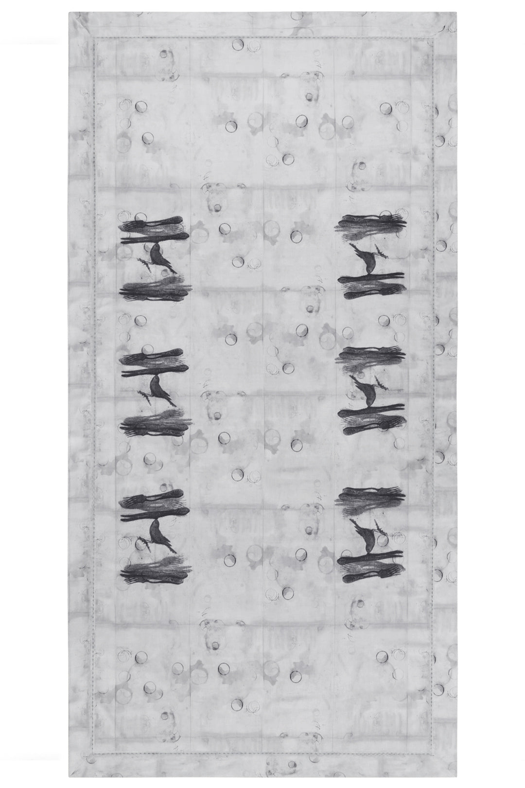 Лляна скатертина з принтом "Державна скатертина II" з серії "Utopia"