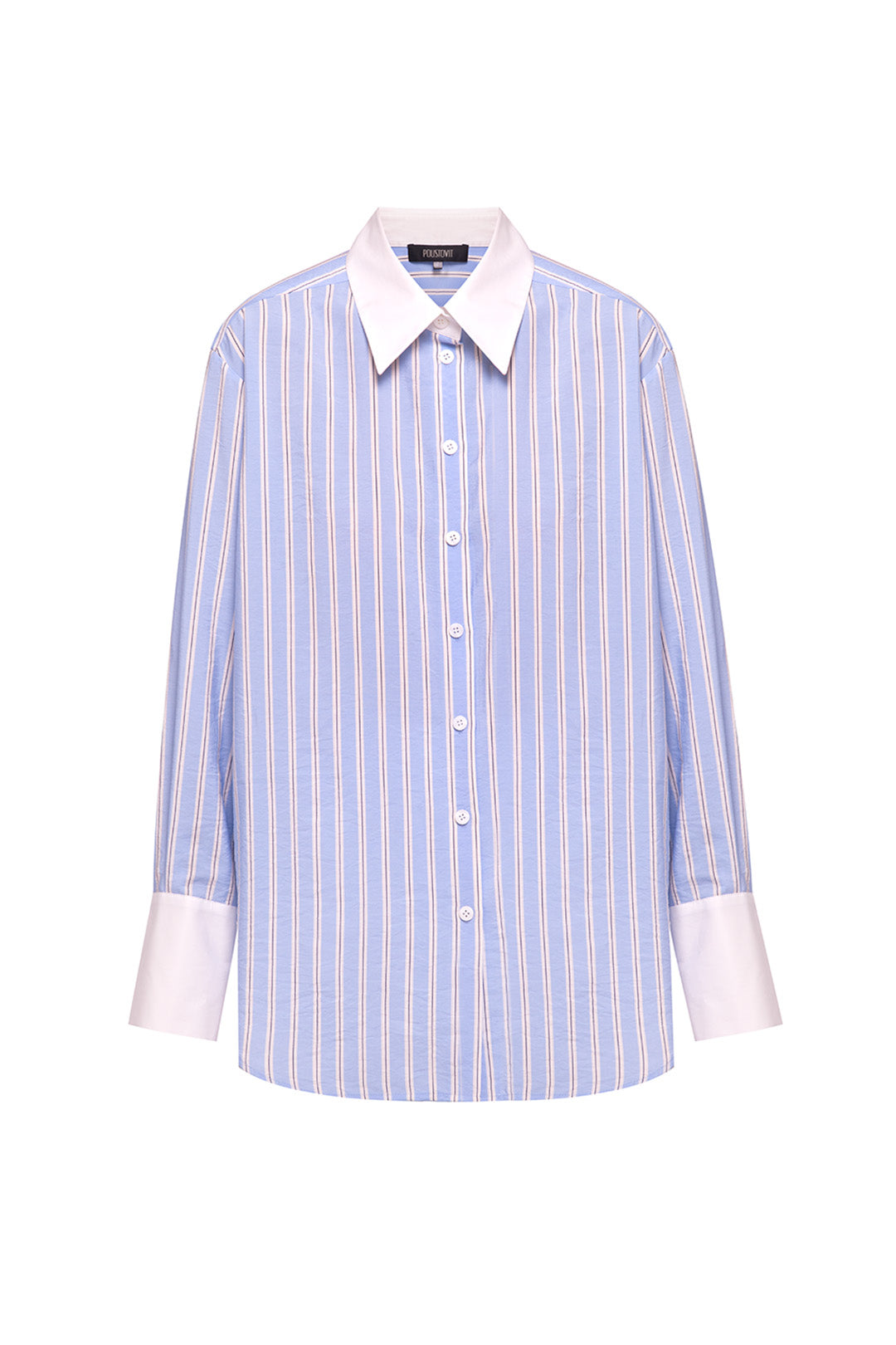 Blue striped oversized shirt