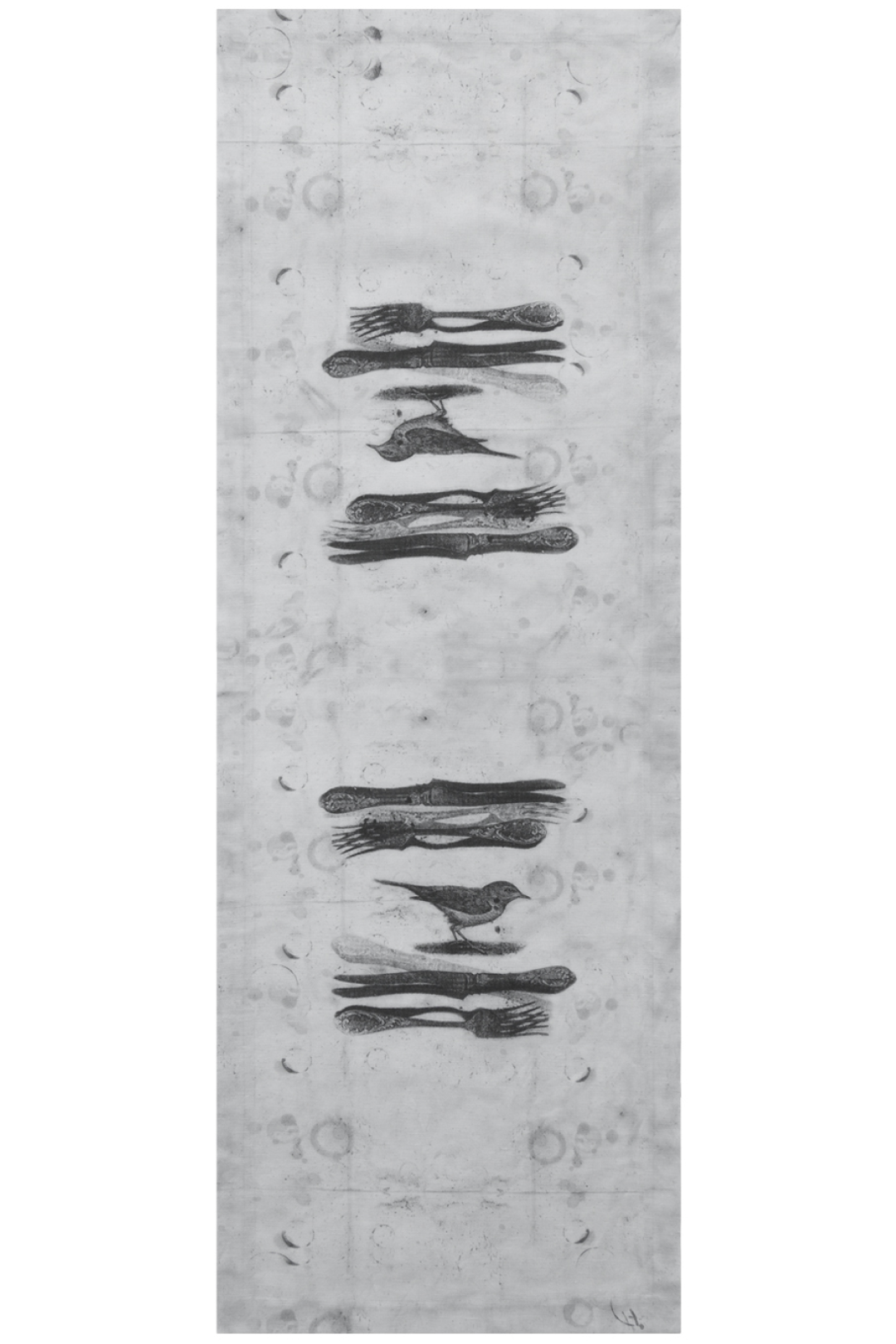 Лляний ранер з принтом "Соловейко" із серії "Utopia"