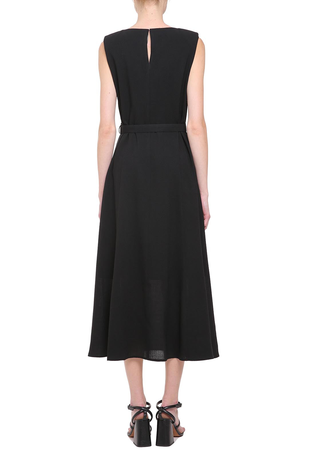 Black wool dress