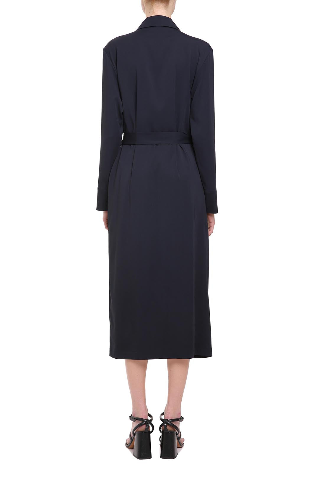 Navy-blue viscose dress