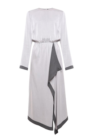 Light gray viscose dress