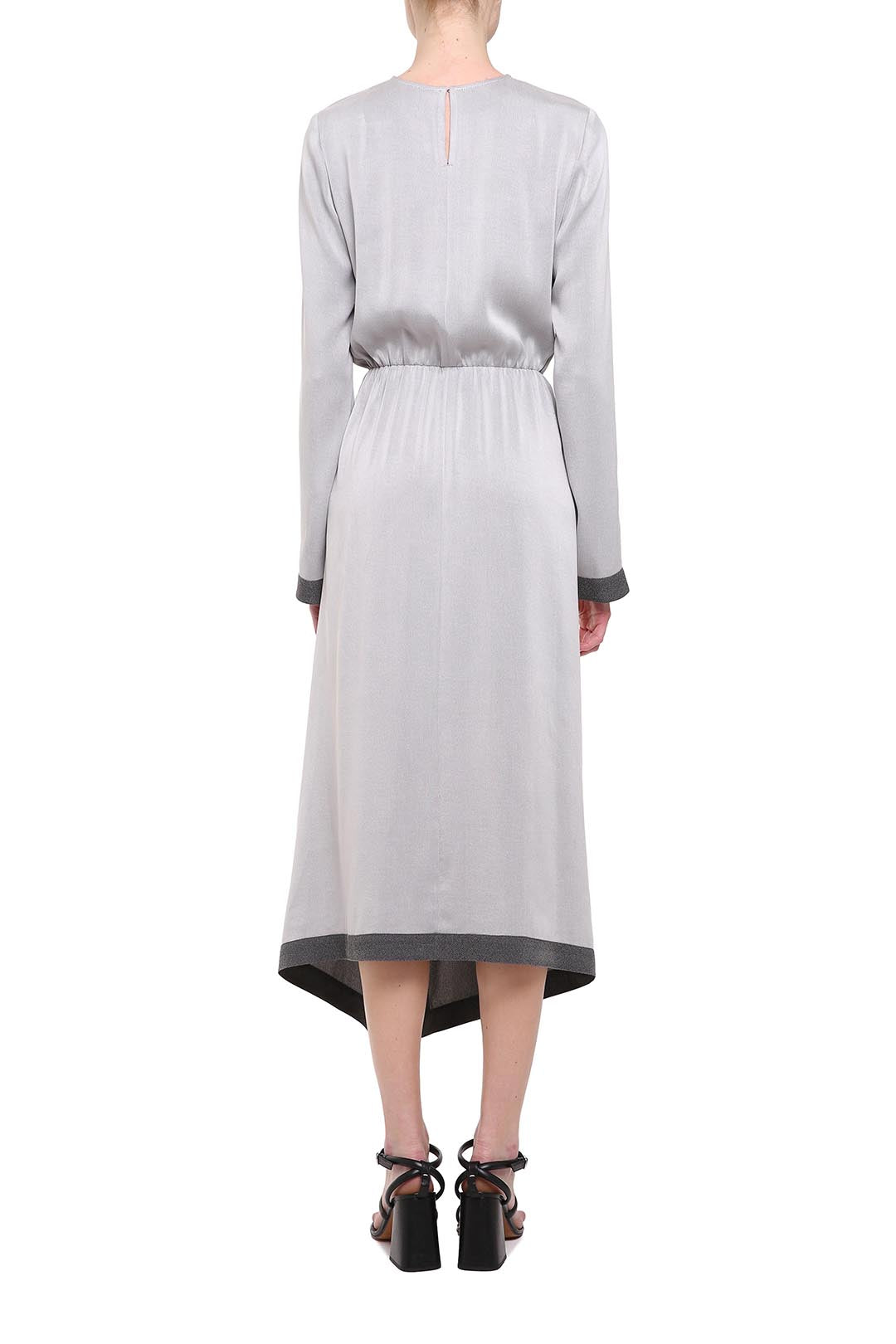 Light gray viscose dress