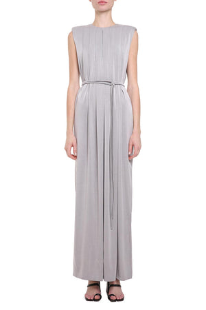 Light gray maxi dress