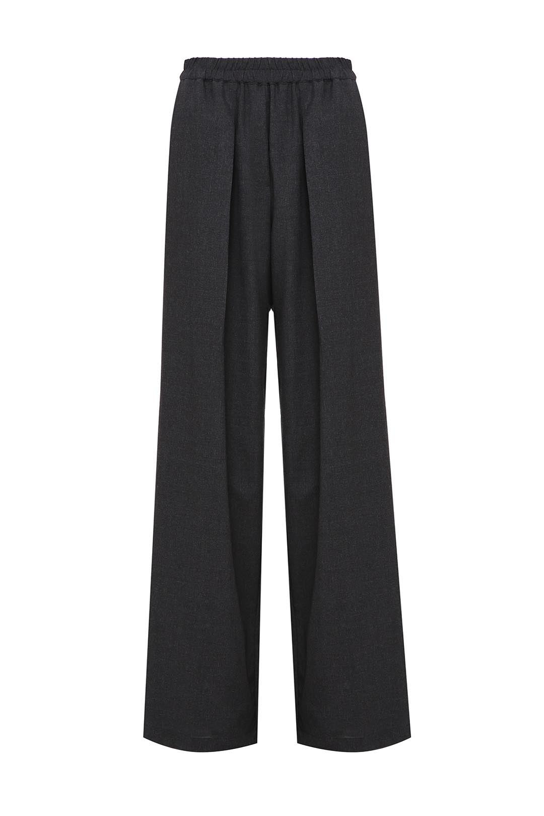 Gray wool trousers