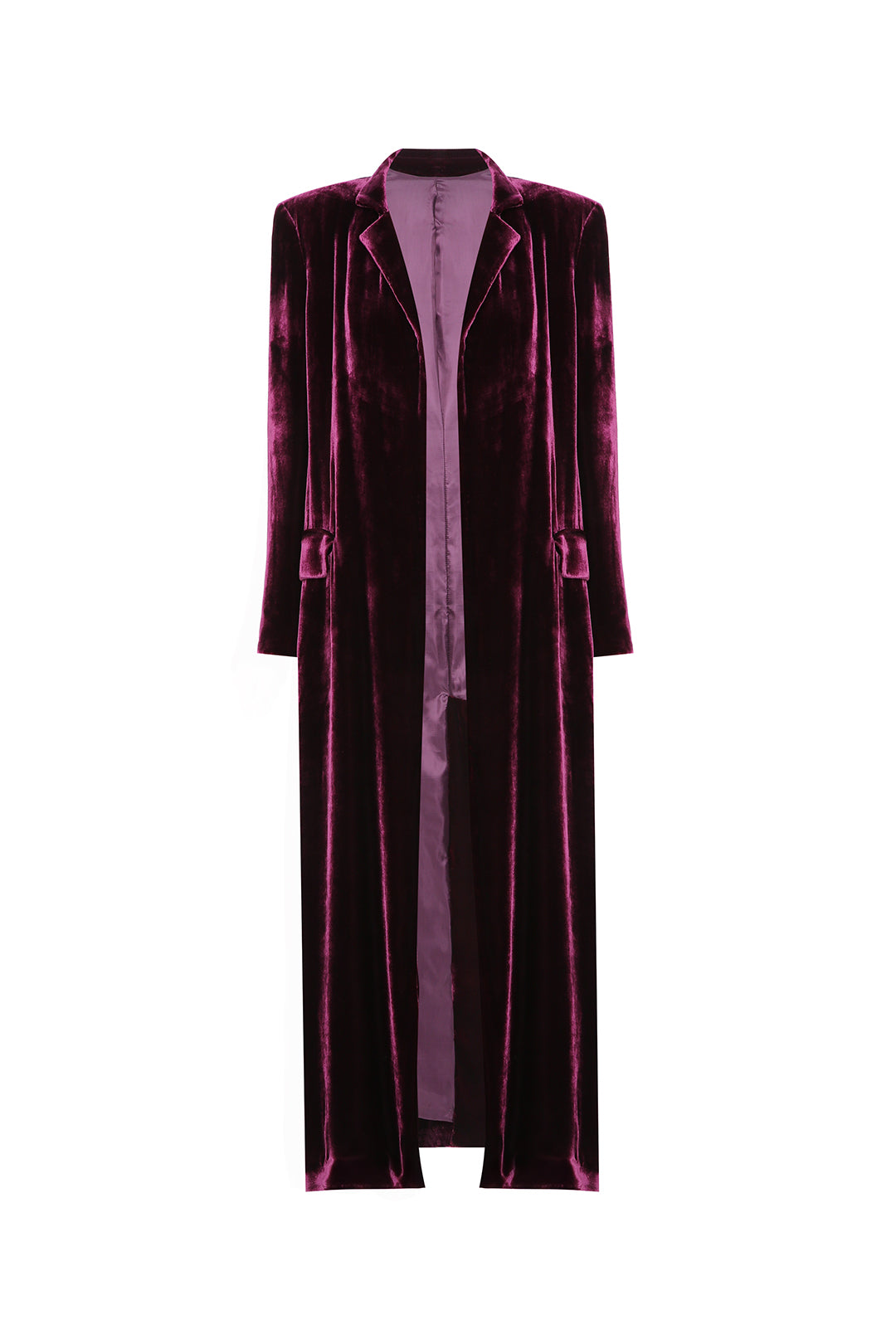 Burgundy velvet coat