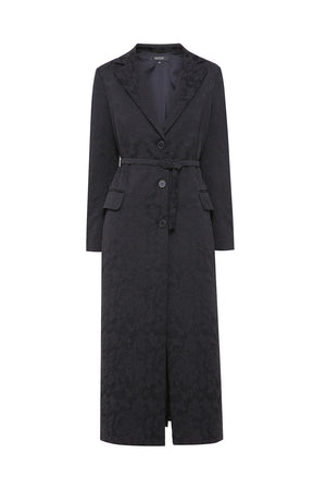 Black jacquard jacket/coat
