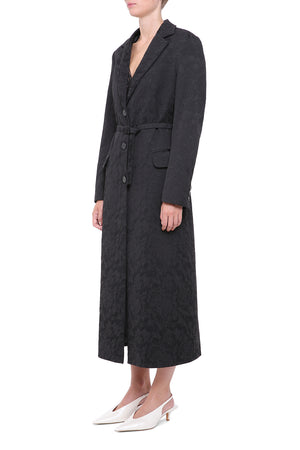Black jacquard jacket/coat