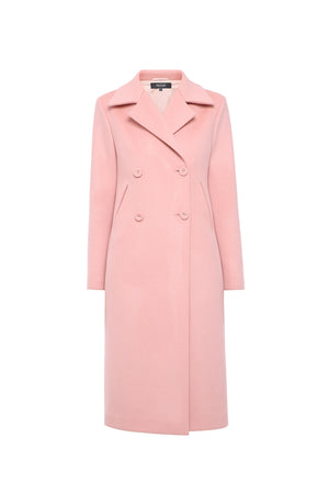 Pink wool coat