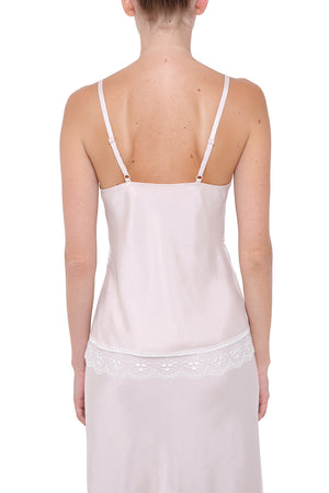 Pink viscose  top with lace details
