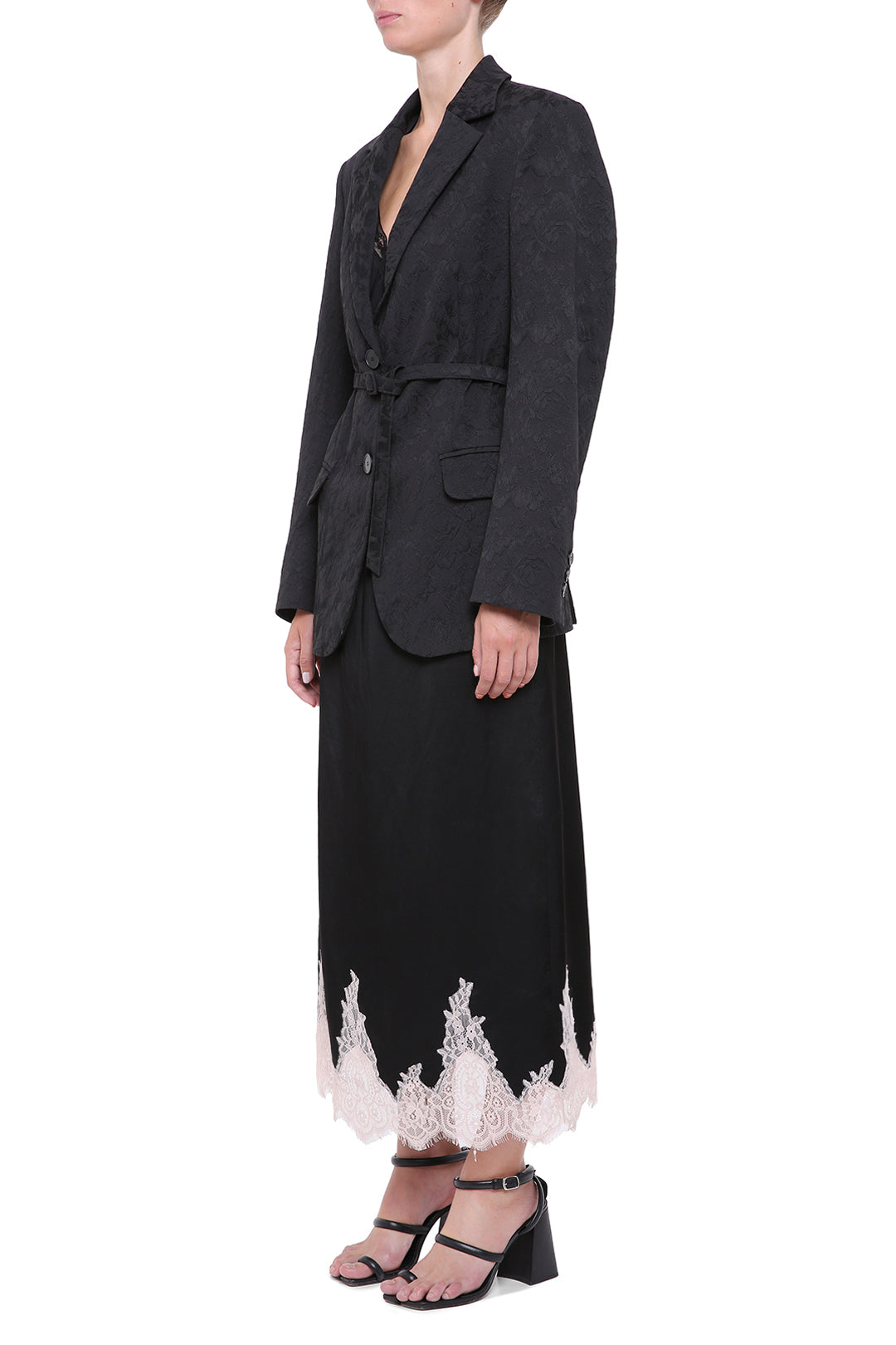 Black jacquard jacket