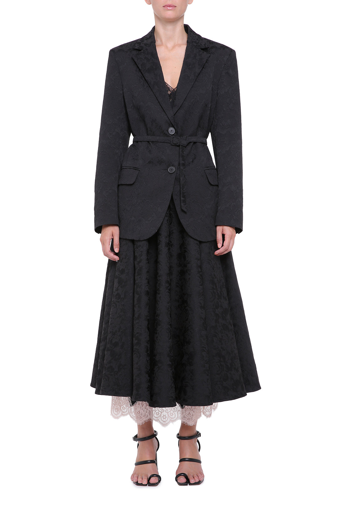 Black jacquard jacket