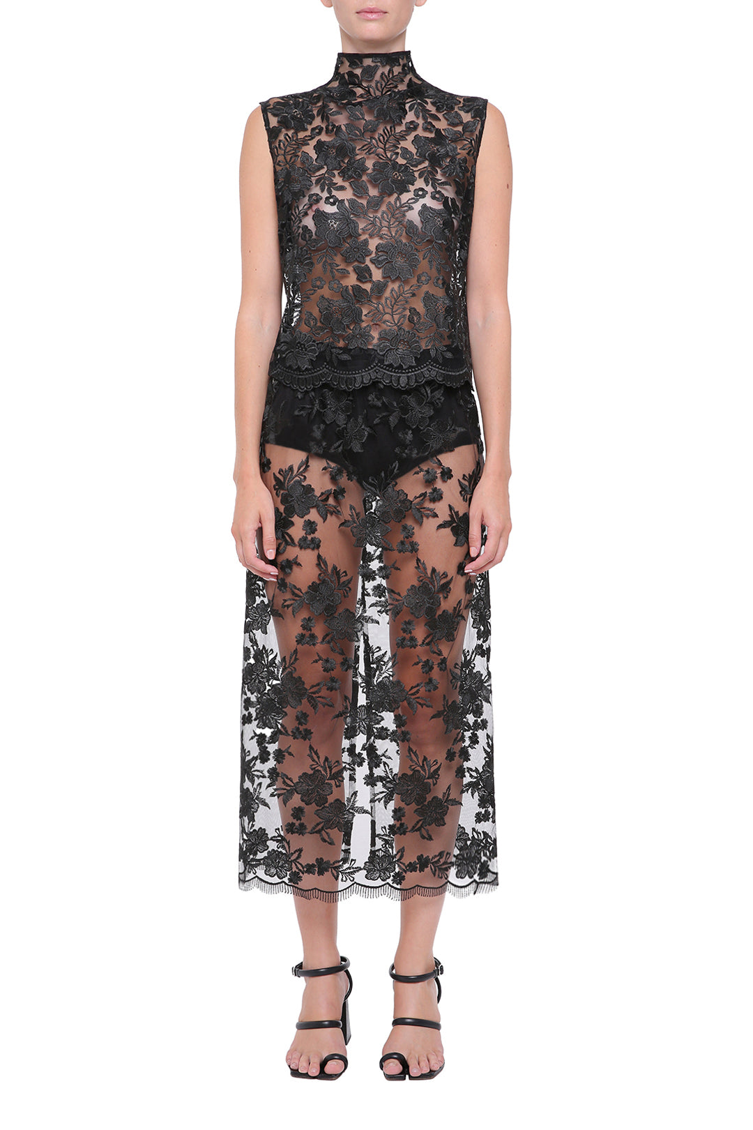 Black lace top