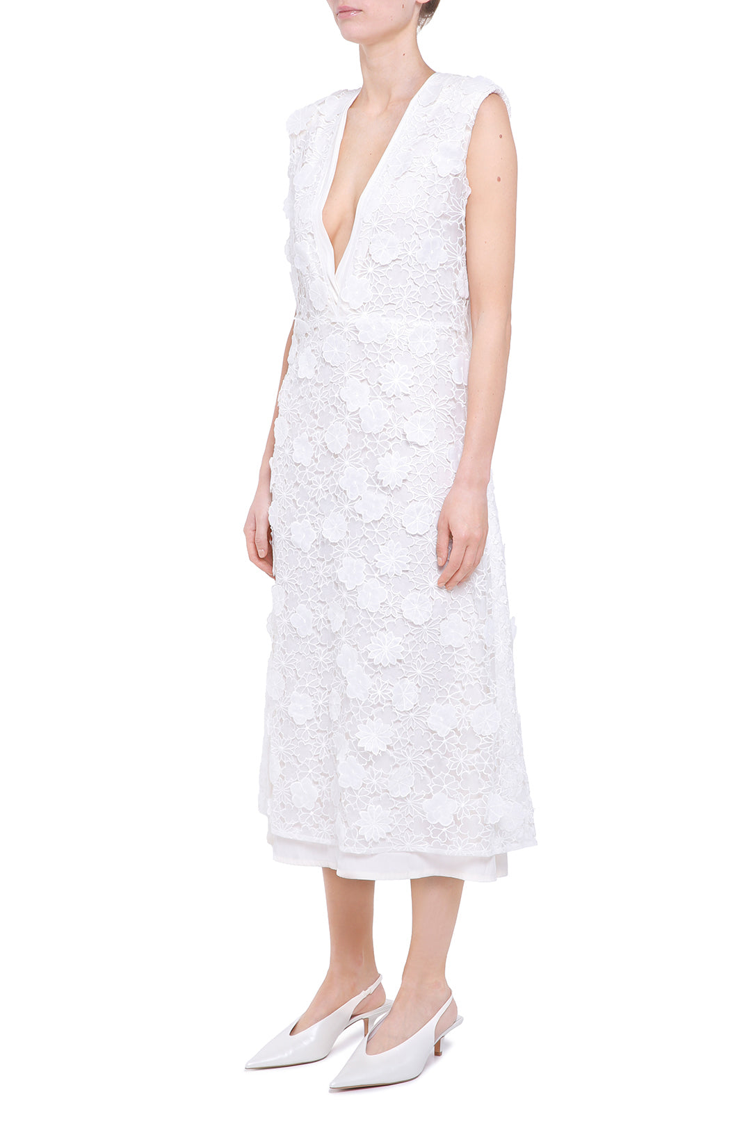 White lace dress