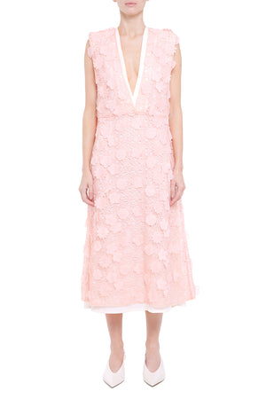 Pink lace dress