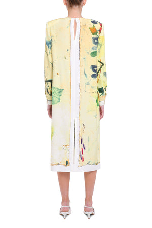 Printed silk dress