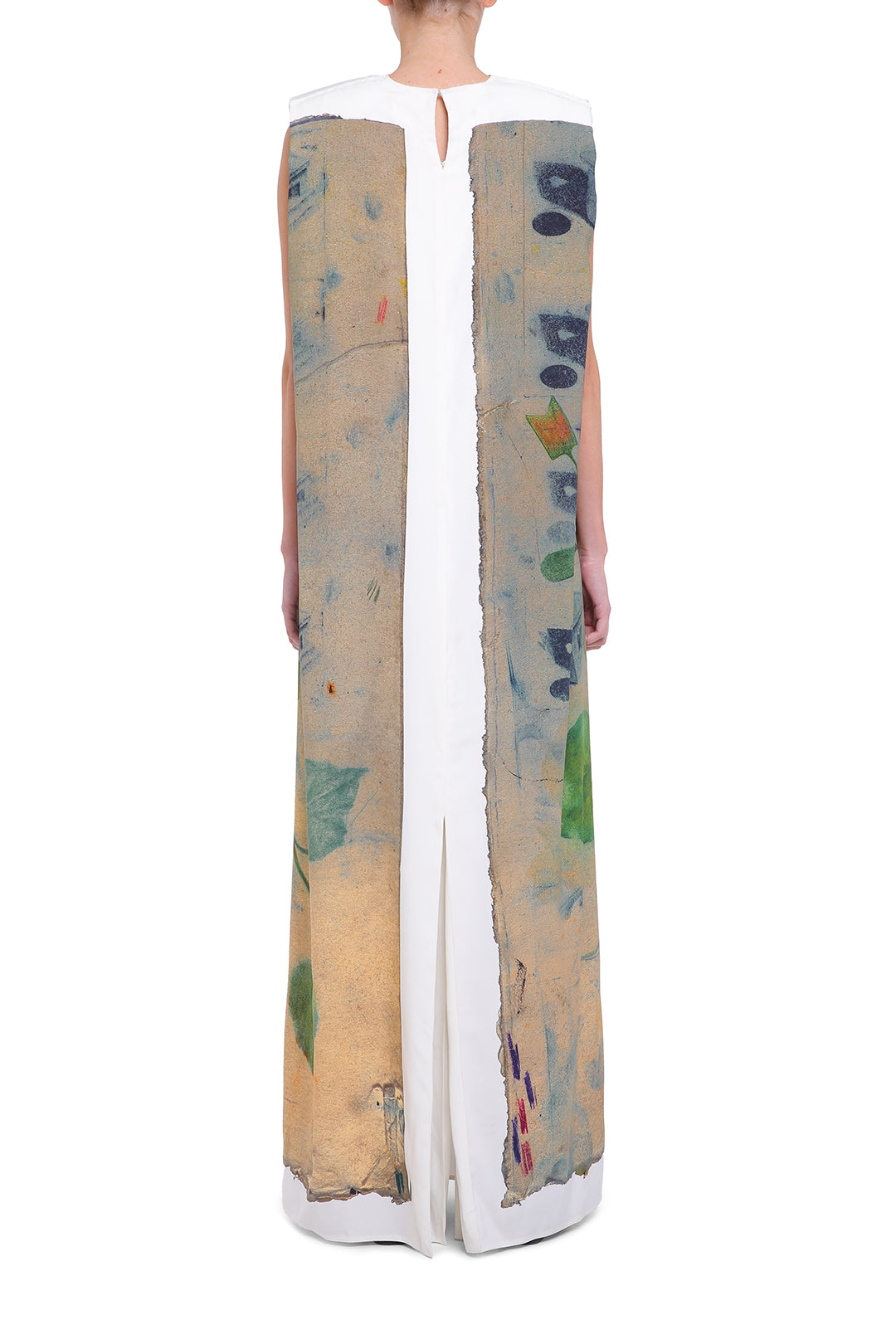 Printed silk dress