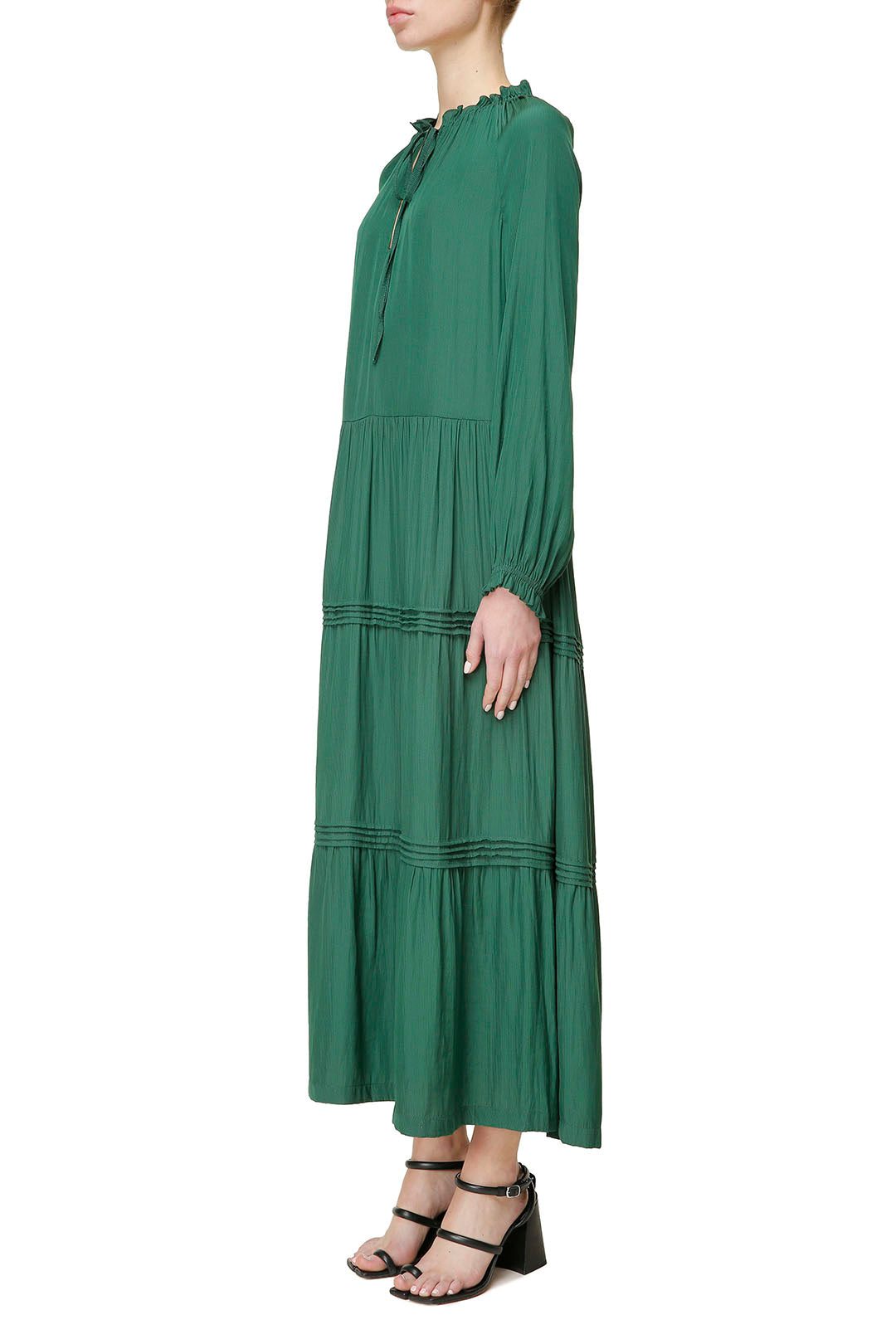 Green midi dress