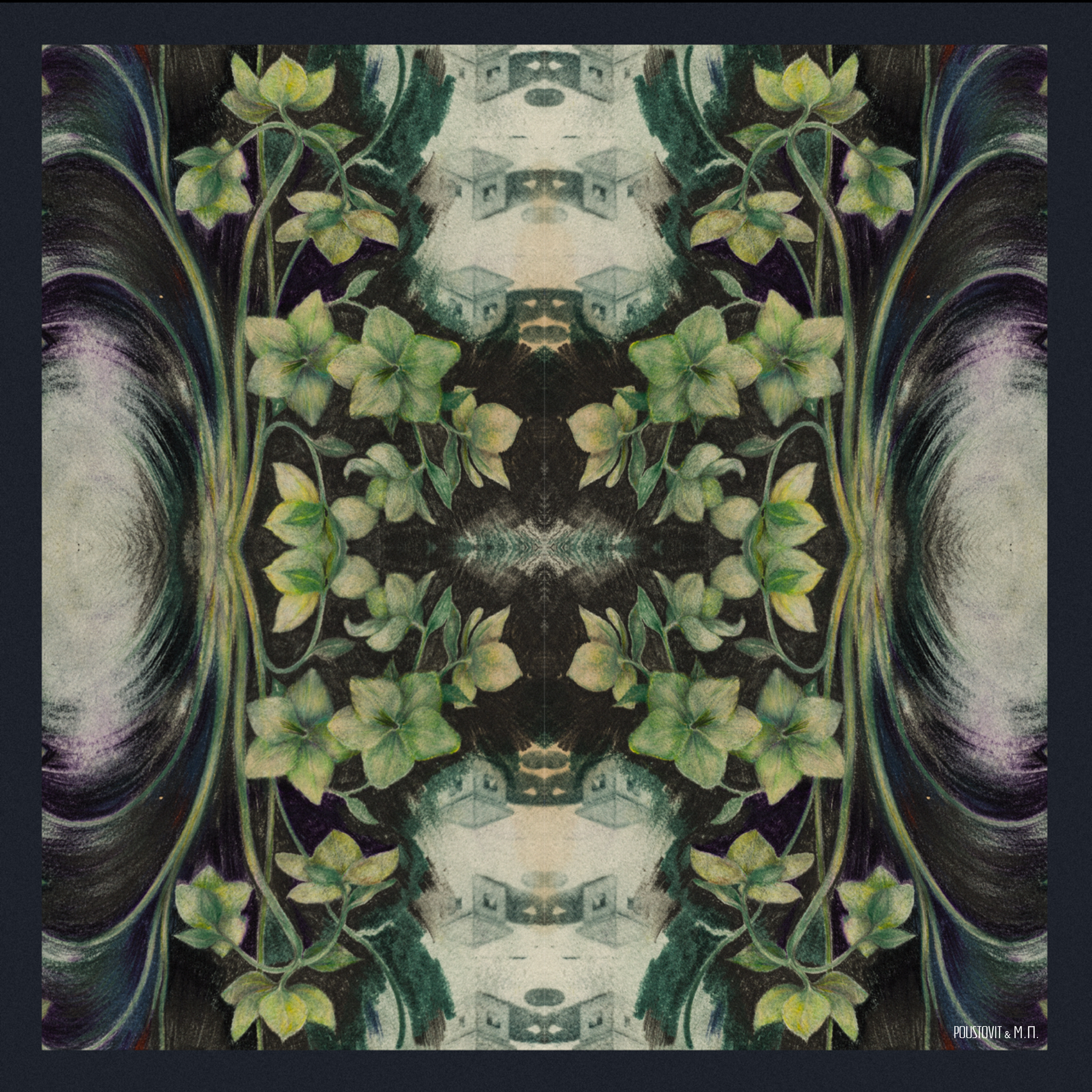 Printed silk scarf "Torn Page 19"