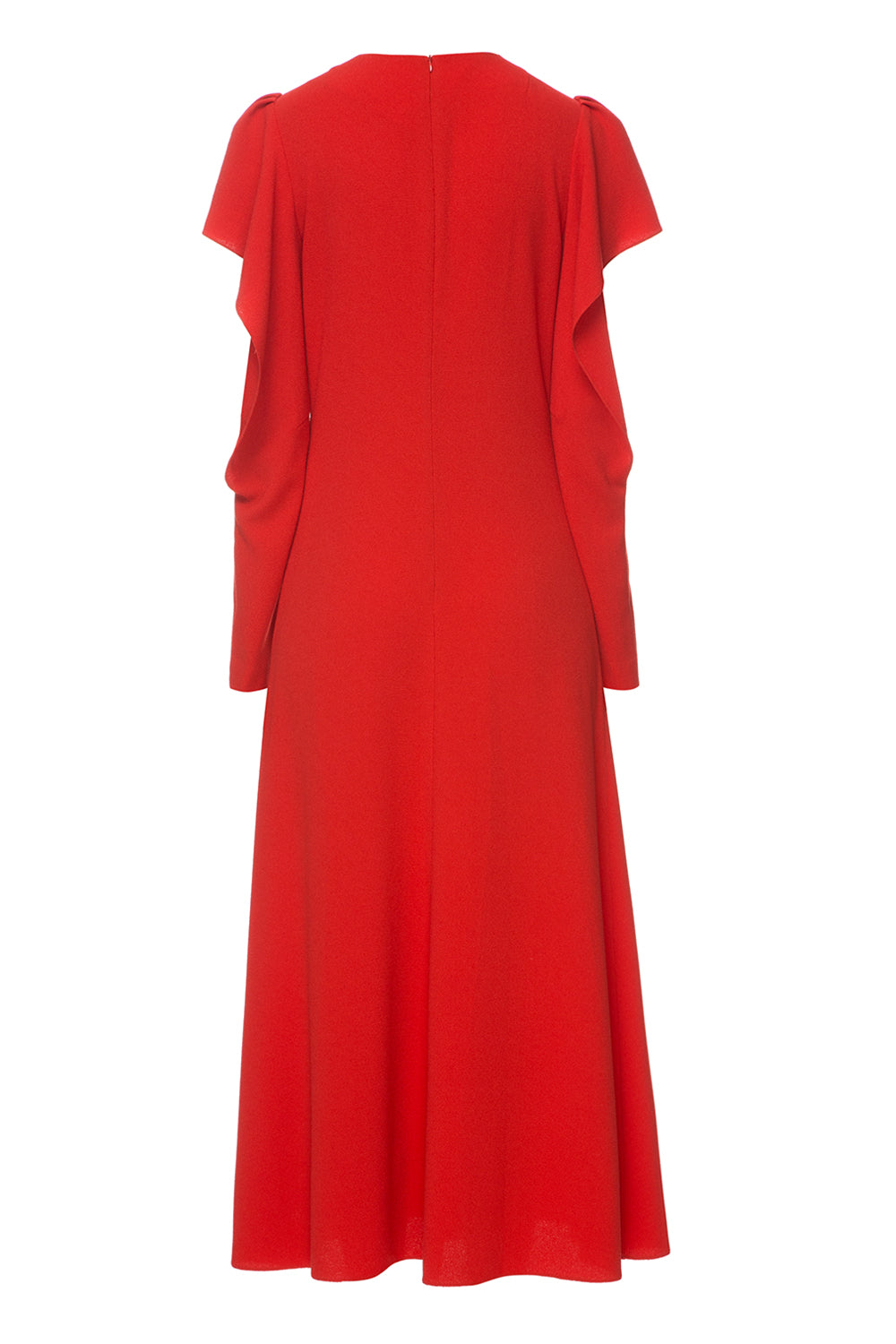 Червона сукня міді