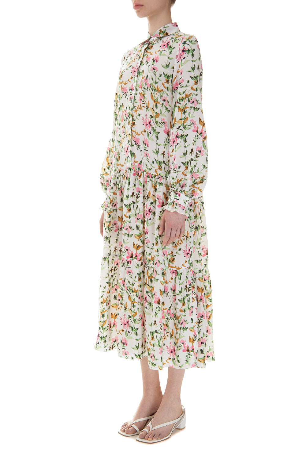 Сукня-сорочка з квітковим принтом 