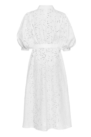 Біла вишита сукня-сорочка 