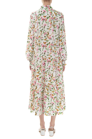 Сукня-сорочка з квітковим принтом 