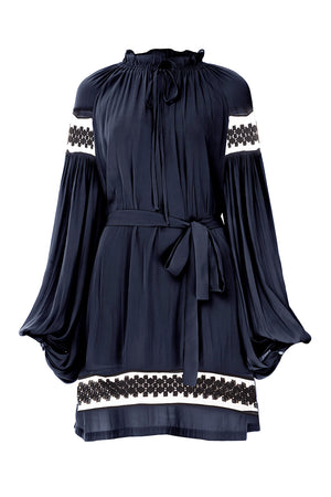 Темно-синя сукня міні