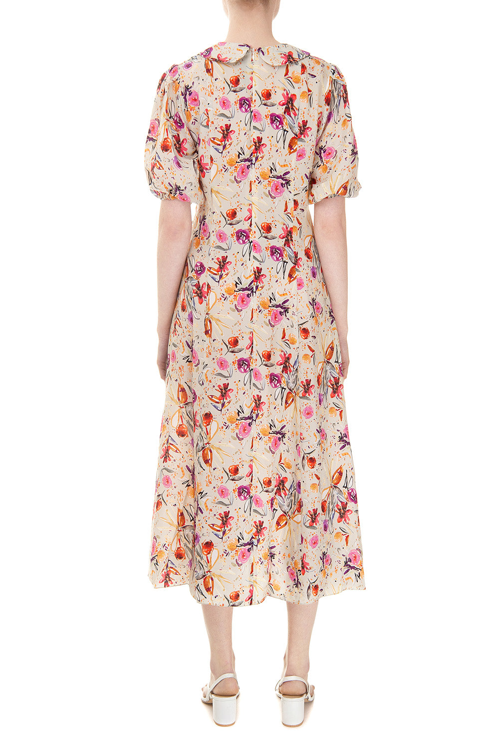 Фісташкова сукня з квітковим принтом 